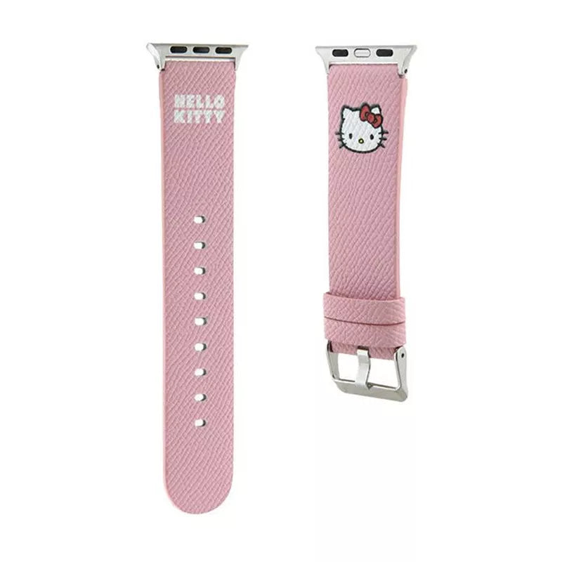 Hello Kitty apyrankė Kitty galva – apyrankė skirta Apple Watch 38/40/41 mm (rožinė)