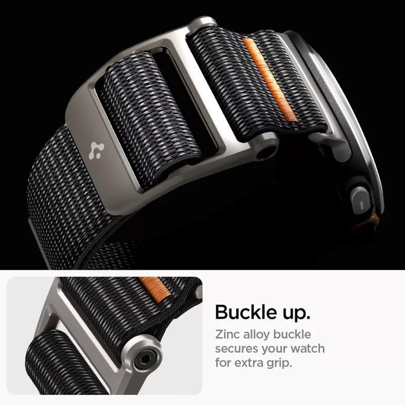 Spigen DuraPro Flex – Dirželis, skirtas Samsung Galaxy Watch Ultra 47 mm (2025/2024) (Juodas)