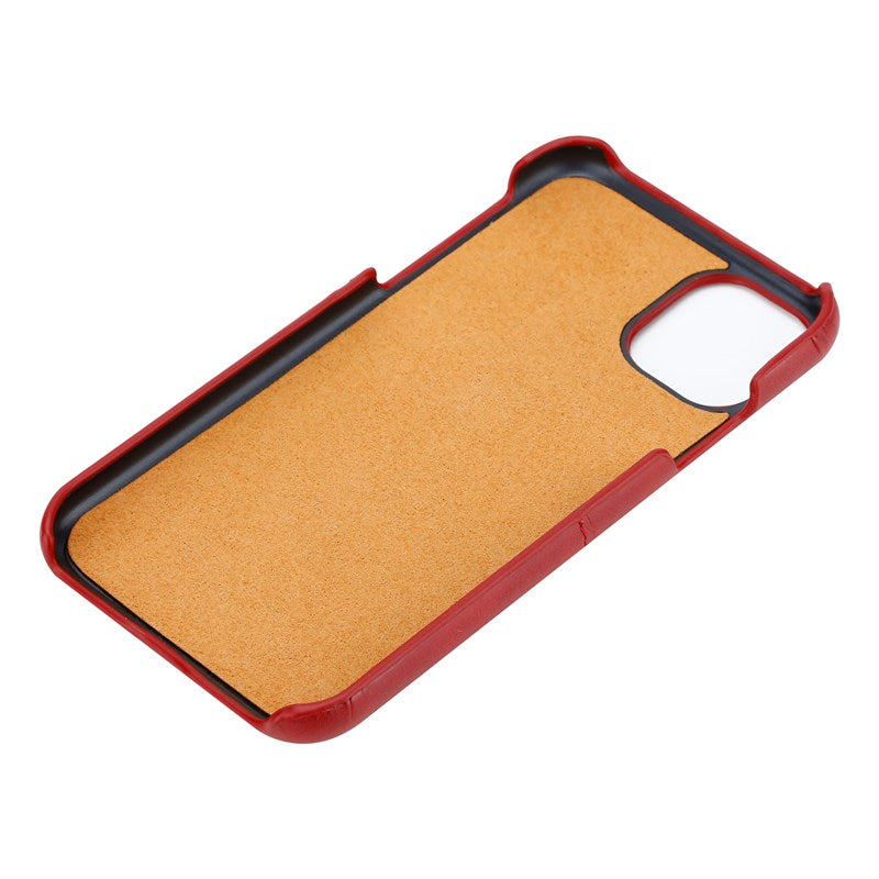 Crong Neat Cover - iPhone 11 Pro dėklas su kišenėmis (Raudonas)