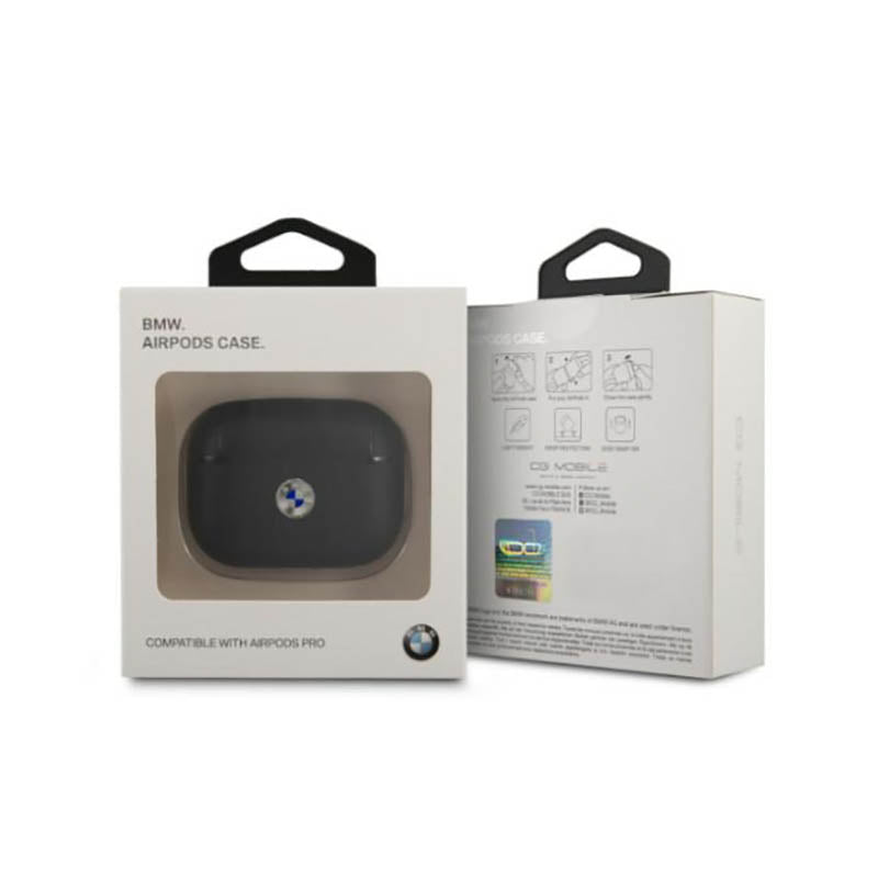 BMW Signature – dėklas „Apple AirPods Pro“ (juodas)