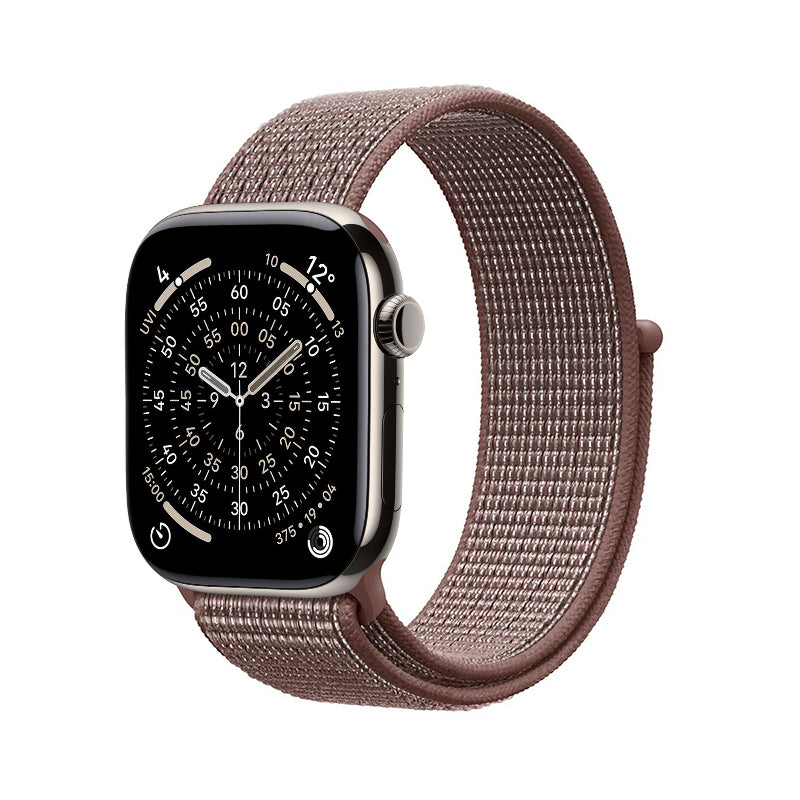 Crong Nailono - Sportinis dirželis, skirtas Apple Watch 38/40/41/42 mm (Smokey Mauve)