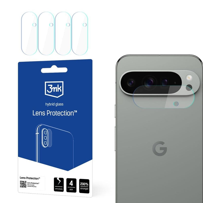 3mk Lens Protection - Kameros objektyvo stiklas, skirtas Google Pixel 9 (4 rinkiniai)