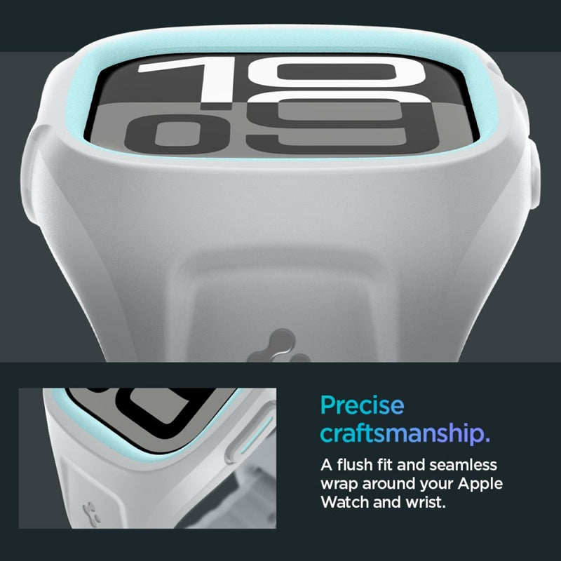 Spigen Liquid Air Pro – apyrankė su dėklu, skirta Apple Watch 10 46 mm (pilka)