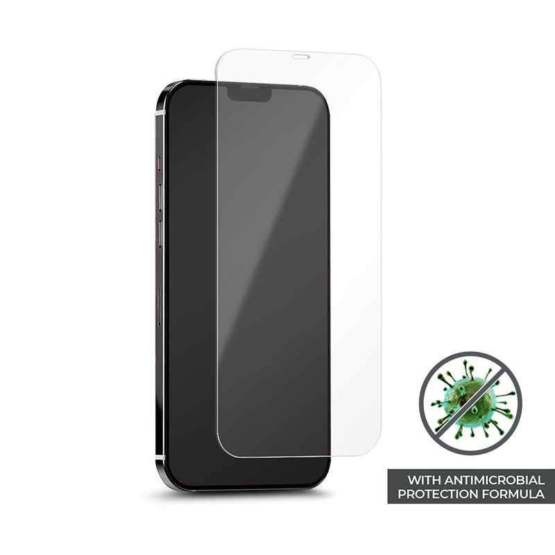 PURO antibakterinis apsauginis grūdintas stiklas su antibakterine apsauga, skirtas „iPhone 12 Mini“ ekranui