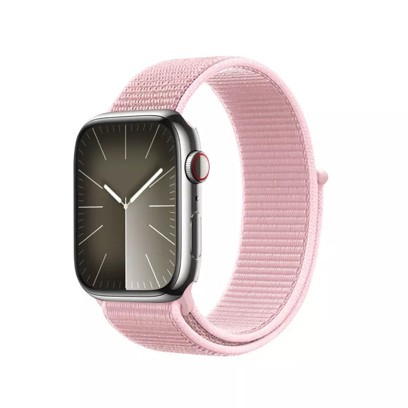 Crong Nylon extendash Sportinis dirželis skirtas Apple Watch 38/40/41/42 mm (pudros rožinės spalvos)