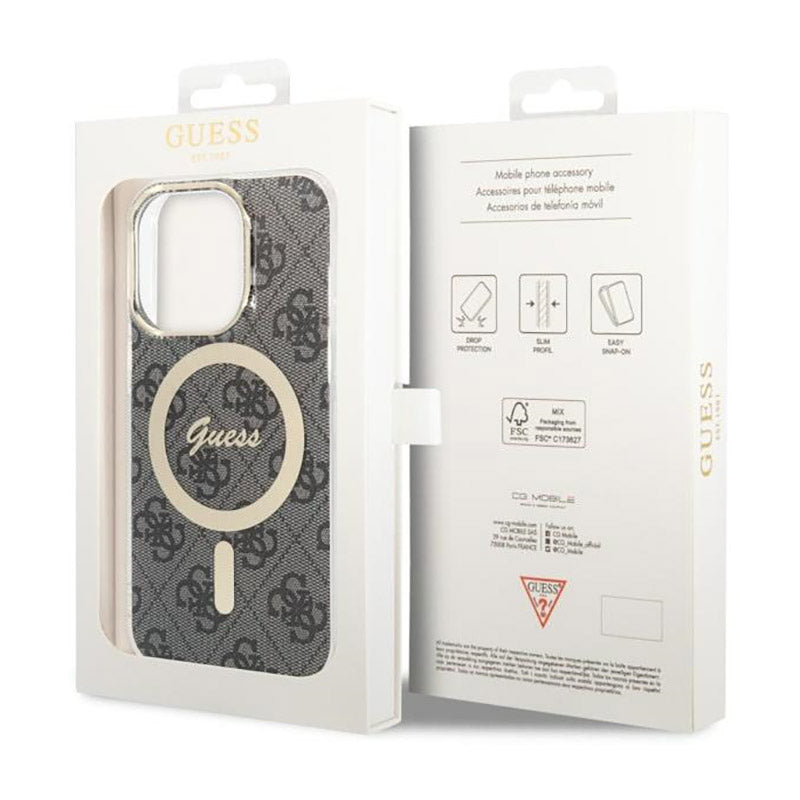 Guess 4G MagSafe – Dėklas, skirtas iPhone 14 Pro (juodas)