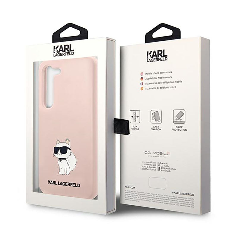 Karl Lagerfeld Silicone NFT Choupette – dėklas Samsung Galaxy S23 (rožinis)