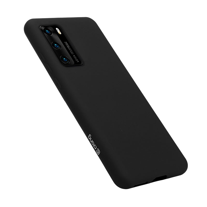 Crong spalvos dėklas - Huawei P40 dėklas (juodas)