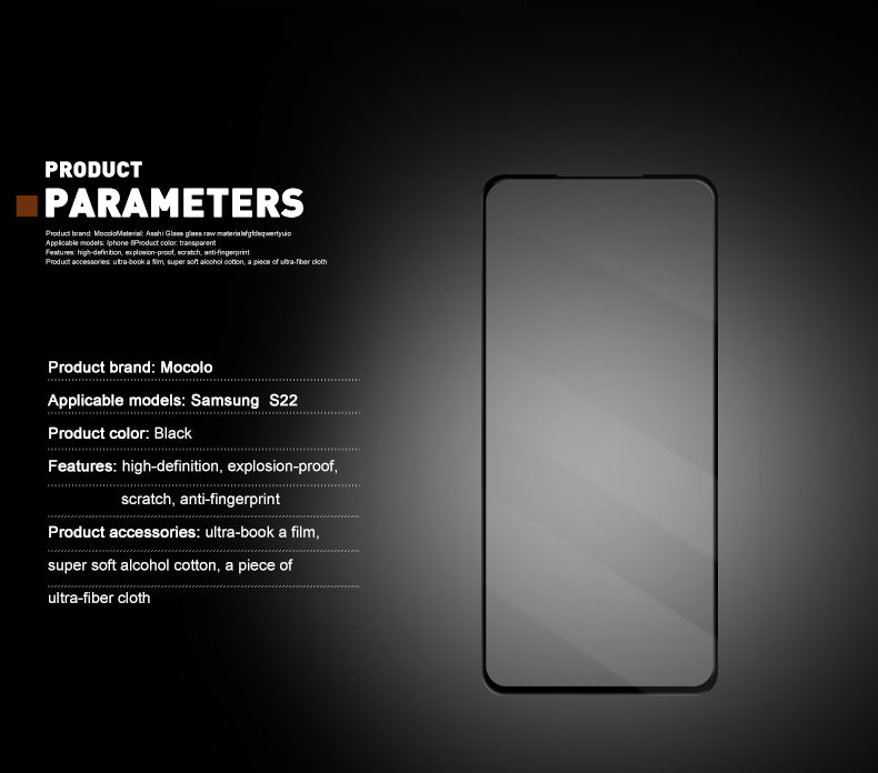 Mocolo 2.5D Full Glue Glass – Samsung Galaxy S22+ apsauginis stiklas