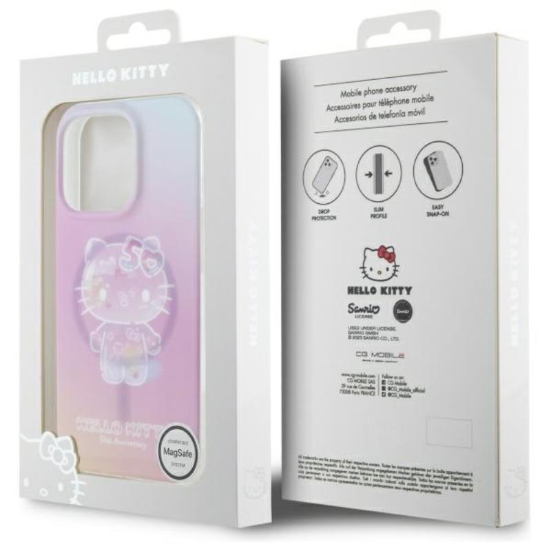 Hello Kitty IML 50-mečio MagSafe – dėklas, skirtas iPhone 16 Pro (rožinis)