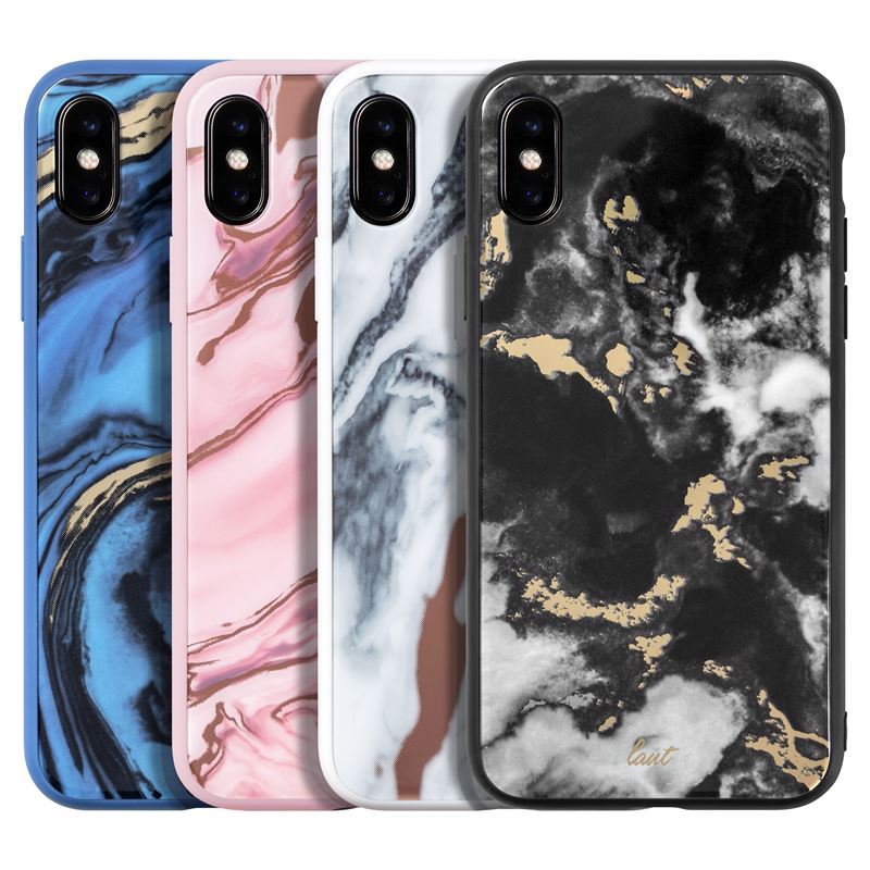 Laut MINERAL GLASS – dėklas, skirtas iPhone Xs Max (Mineral White)