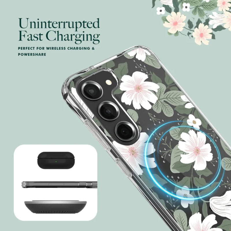 Rifle Paper Clear - Dėklas Samsung Galaxy S23 (Willow)