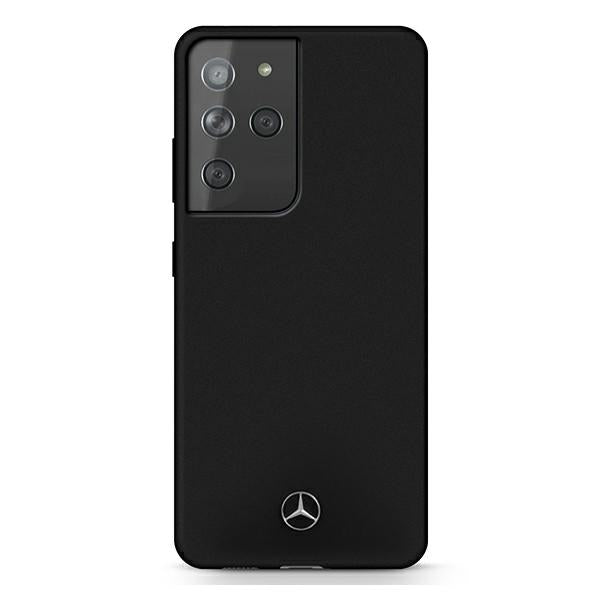 Mercedes Silicone Line - Dėklas skirtas Samsung Galaxy S21 Ultra (Juodas)
