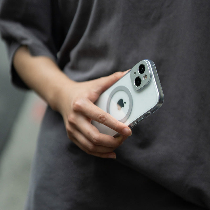 Moshi iGlaze MagSafe – dėklas, skirtas iPhone 15 (Meteorito pilka)