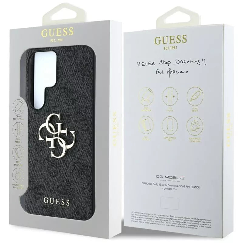 Guess Big 4G Logo Classic Logo – dėklas Samsung Galaxy S25 Ultra (juodas)