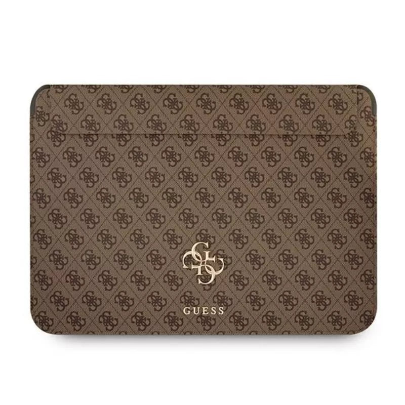 Guess 4G Big Metal Logo kompiuterio dėklas – nešiojamojo kompiuterio dėklas 13" (rudas)