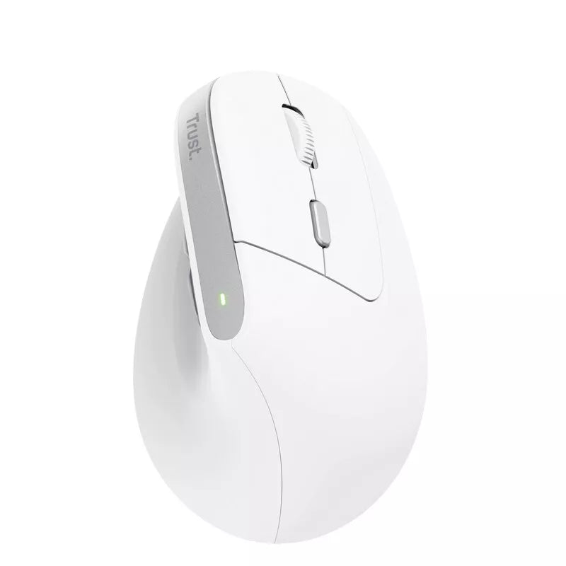Trust Bayo II – Ergonomiška belaidė pelė (balta)