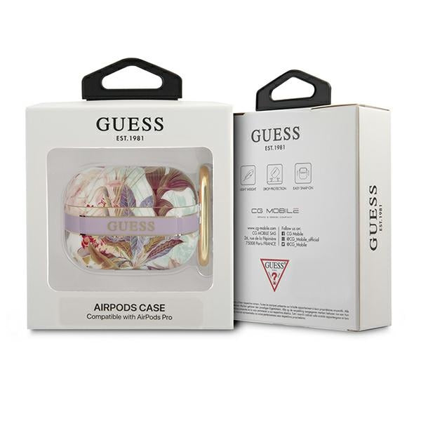 Guess Flower – „Airpods Pro“ dėklas (violetinis)