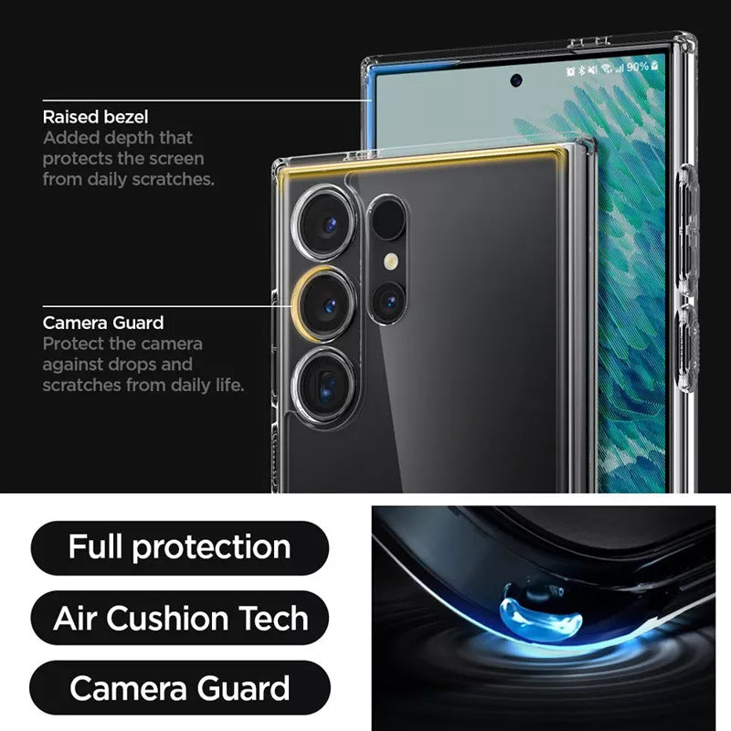 Spigen Ultra Hybrid – Dėklas, skirtas Samsung Galaxy S24 Ultra (skaidrus)