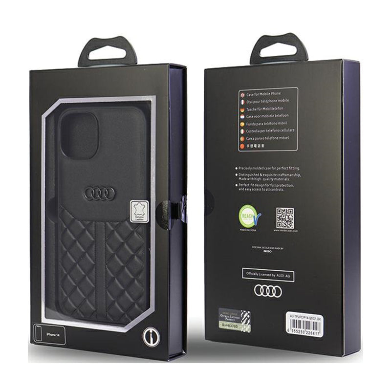 Originalios Audi odos dėklas iPhone 14 (Juodas)