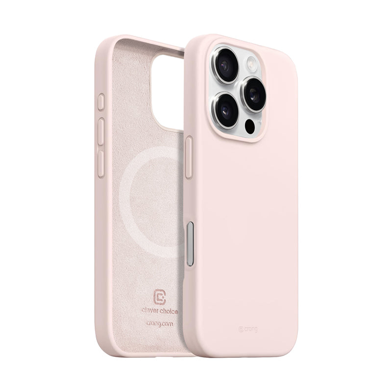 Crong Color Cover Magnetic - iPhone 16 Pro Max MagSafe dėklas (Smėlio rožinė)