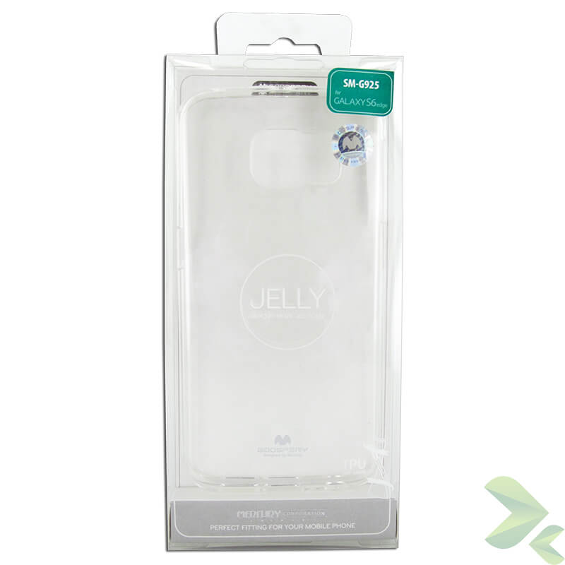 Mercury permatomas želė – dėklas skirtas „Samsung Galaxy S6 Edge“ (skaidrus)