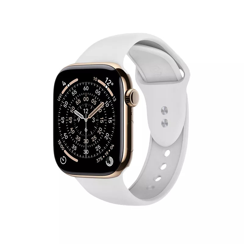 Crong Liquid – Dirželis Apple Watch 44/45/46/49 mm (baltas)