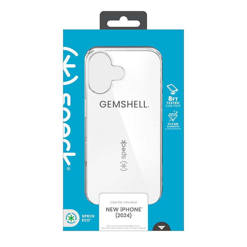 Speck Gemshell – iPhone 16 dėklas (skaidrus)