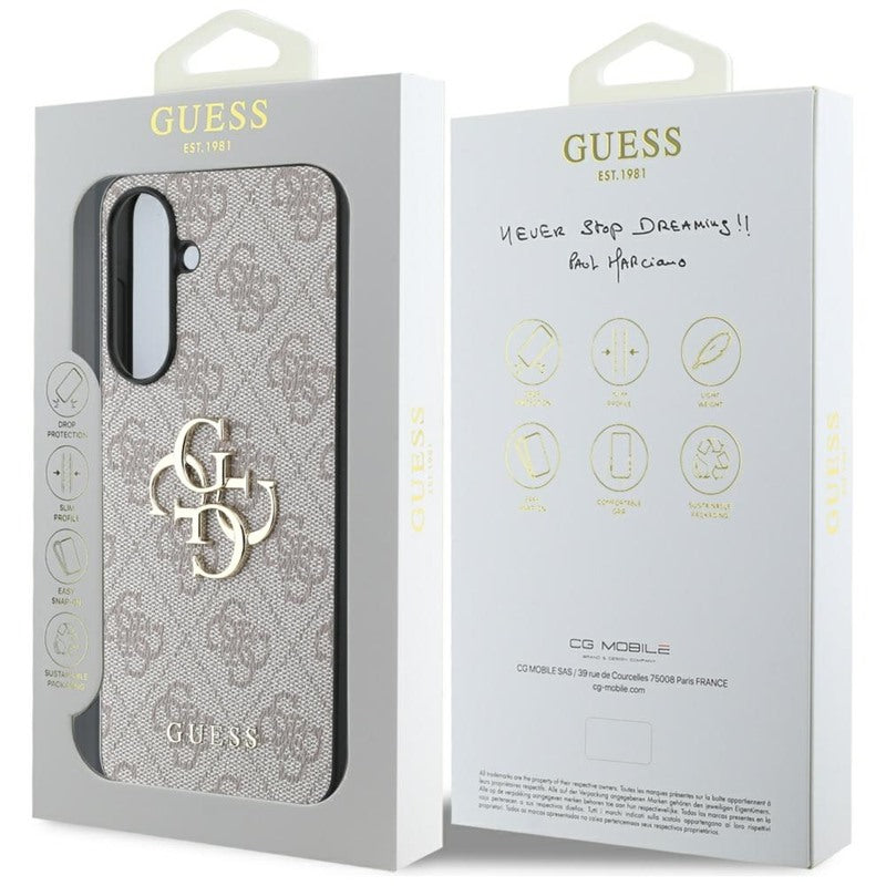 Guess Big 4G Logo Classic Logo – Dėklas Samsung Galaxy A36 5G (rožinis)