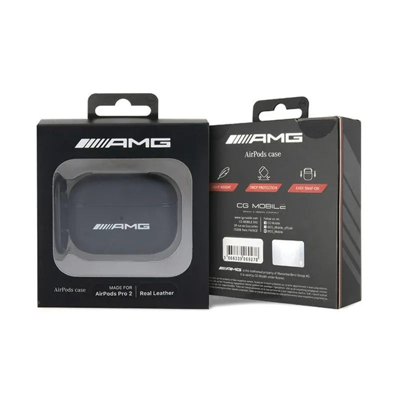 AMG didelio logotipo odinis dėklas – „AirPods Pro 2“ (juoda)