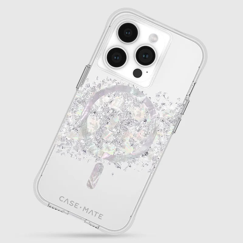 Case-Mate Karat MagSafe – iPhone 15 Pro dėklas su perlamutru („Perlo prisilietimas“)