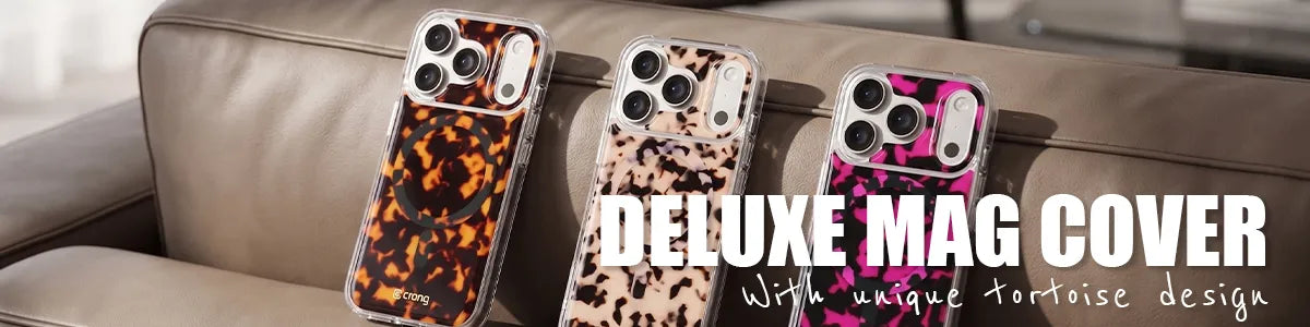 Crong Deluxe MAG dėklas – iPhone 16 Pro MagSafe dėklas (vėžlio rašto)