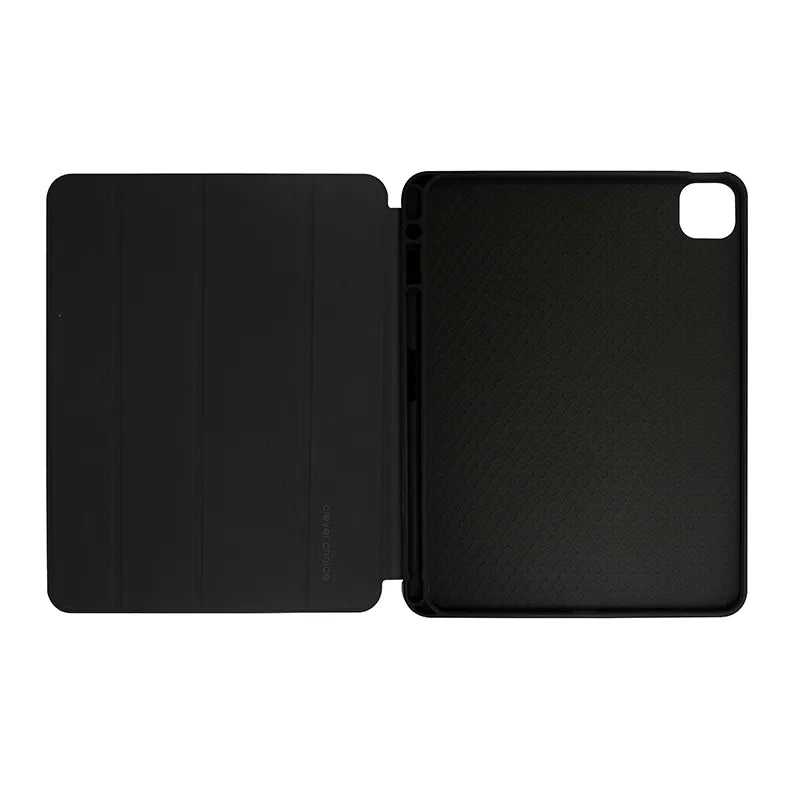 „Crong FlexFolio“ dėklas – iPad Air 11” (2026–2024) / iPad Air 10,9” (5-osios–4-osios kartos) / iPad Pro 11" (2022–2021) su „Apple Pencil“ (juodas)