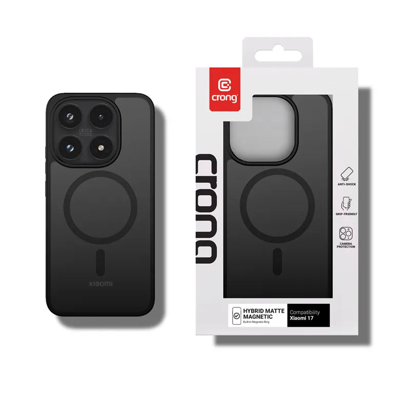 Crong Hybrid Matte Magnetic - dėklas Xiaomi 17 MagSafe (žalias)
