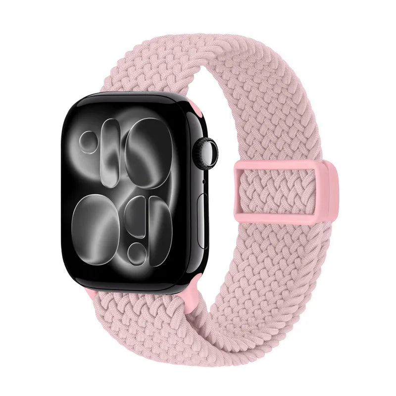 Crong Wave Band – Pinta apyrankė, skirta Apple Watch 38/40/41/42 mm (rožinė)