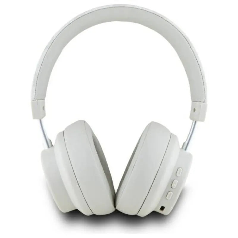 DKNY languotaus rašto belaidės per ausis uždedamos „Bluetooth“ ausinės V5.3 (perlo)