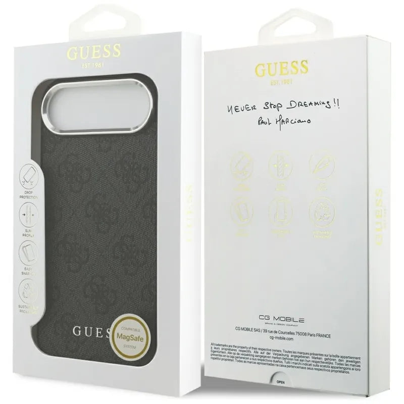 Guess 4G Classic Logo MagSafe – „iPhone Air“ dėklas (juodas)