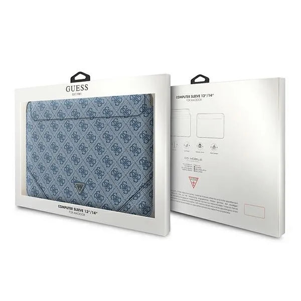 Guess 4G Uptown Triangle Logo Rankovė - Nešiojamojo Kompiuterio Dėklas 13" / 14" (Mėlyna)