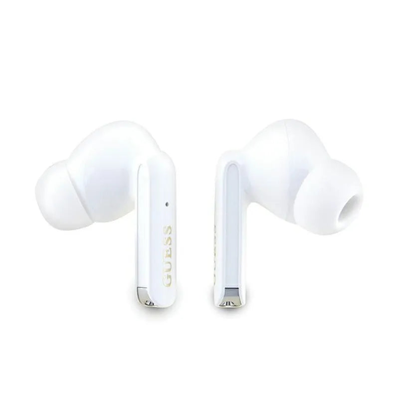 Guess Glitter Gradient – TWS „Bluetooth“ ausinės + įkrovimo dėklas (juoda)