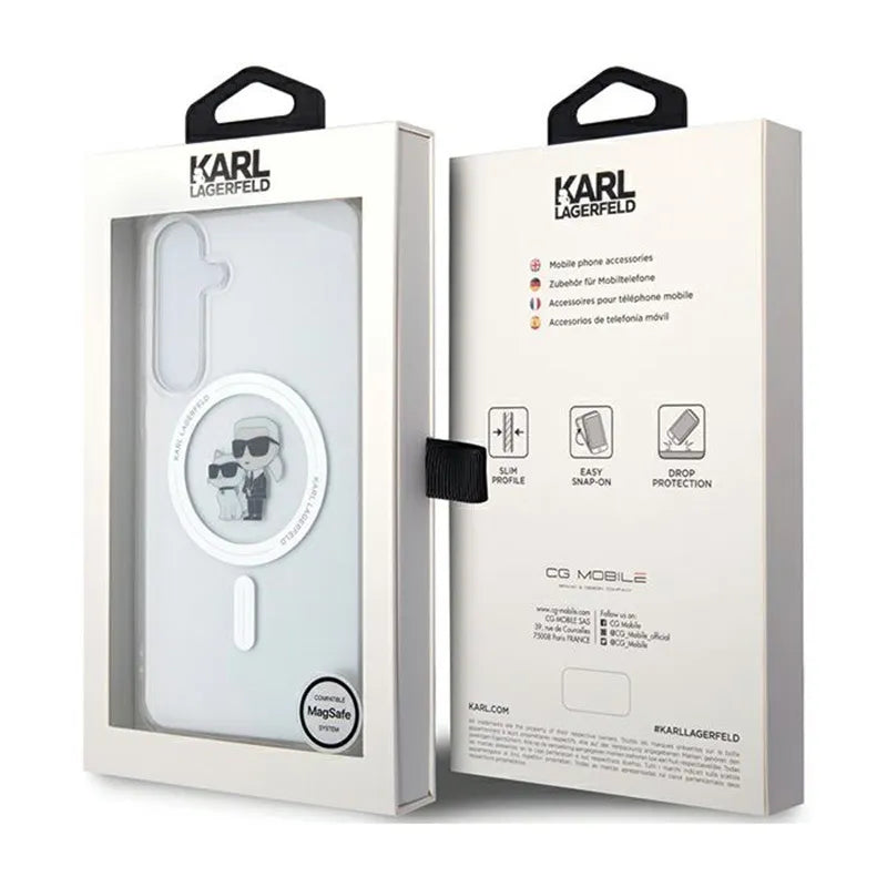 Karl Lagerfeld IML Karl & Choupette MagSafe – Samsung Galaxy S24 dėklas (permatomas)