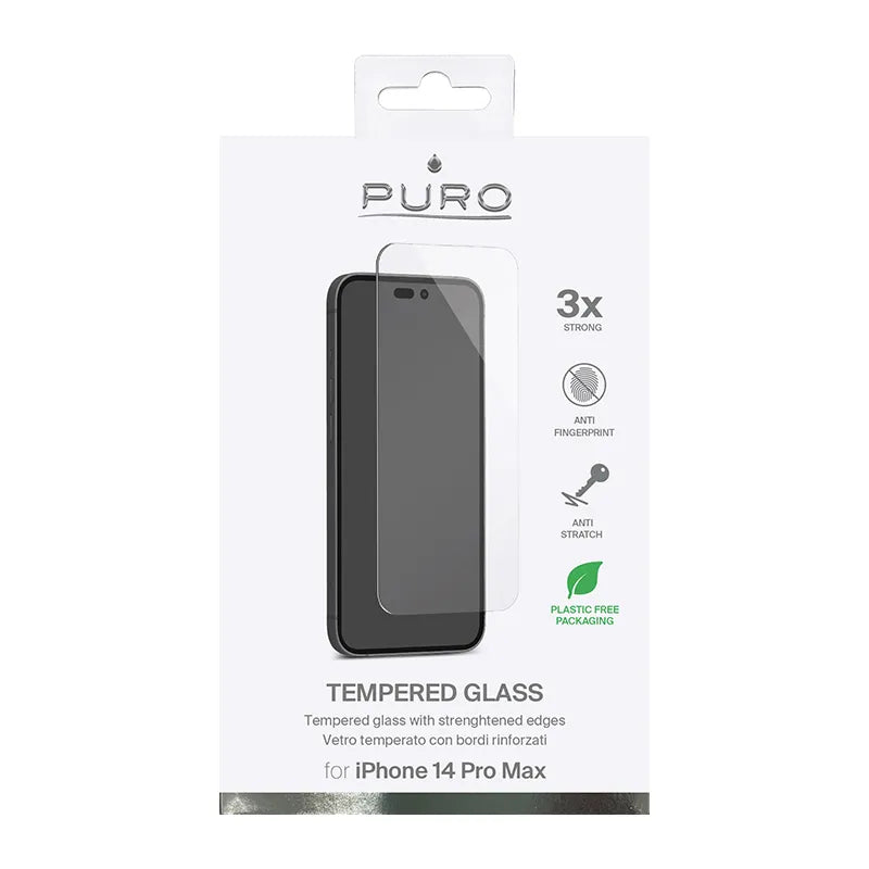 PURO Apsauginis stiklas "iPhone 14 Pro Max" ekranui