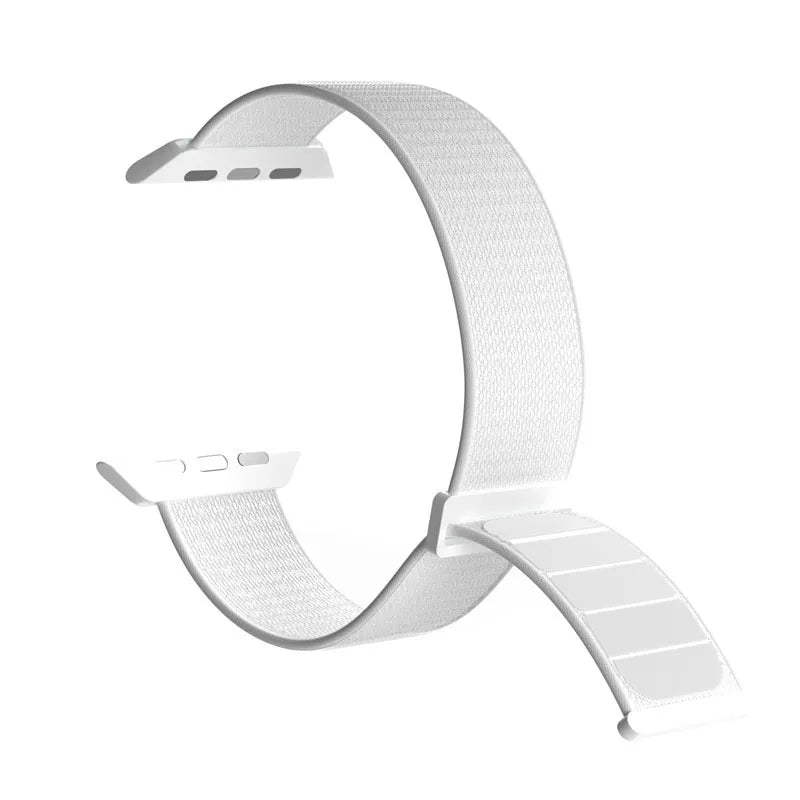 PURO nailoninė sportinė apyrankė – Apple Watch 44/45/46/49 mm (balta)