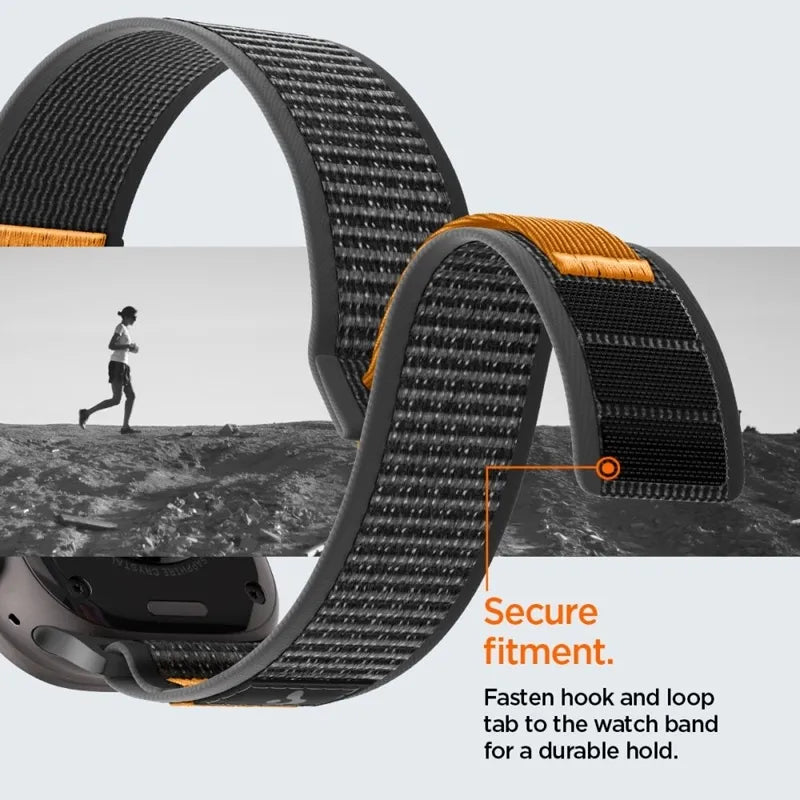 Spigen Athlex Air 2 – Apple Watch apyrankė 44/45/46/49 mm (Active Black / Orange)