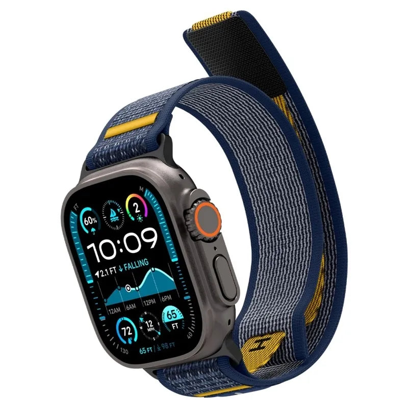 Spigen Athlex Air - Dirželis, skirtas Apple Watch 44/45/46/49 mm (Aktyvi tamsiai mėlyna)