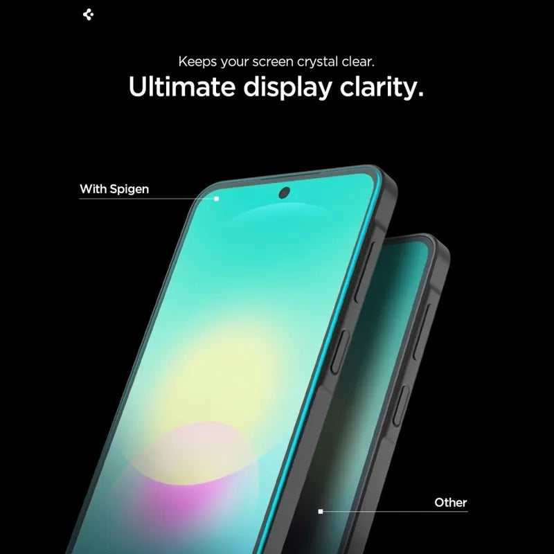 Spigen GLAS.TR EZ Fit Pro 2-Pack – grūdintas stiklas, skirtas Samsung Galaxy A27 5G (2 vnt.)