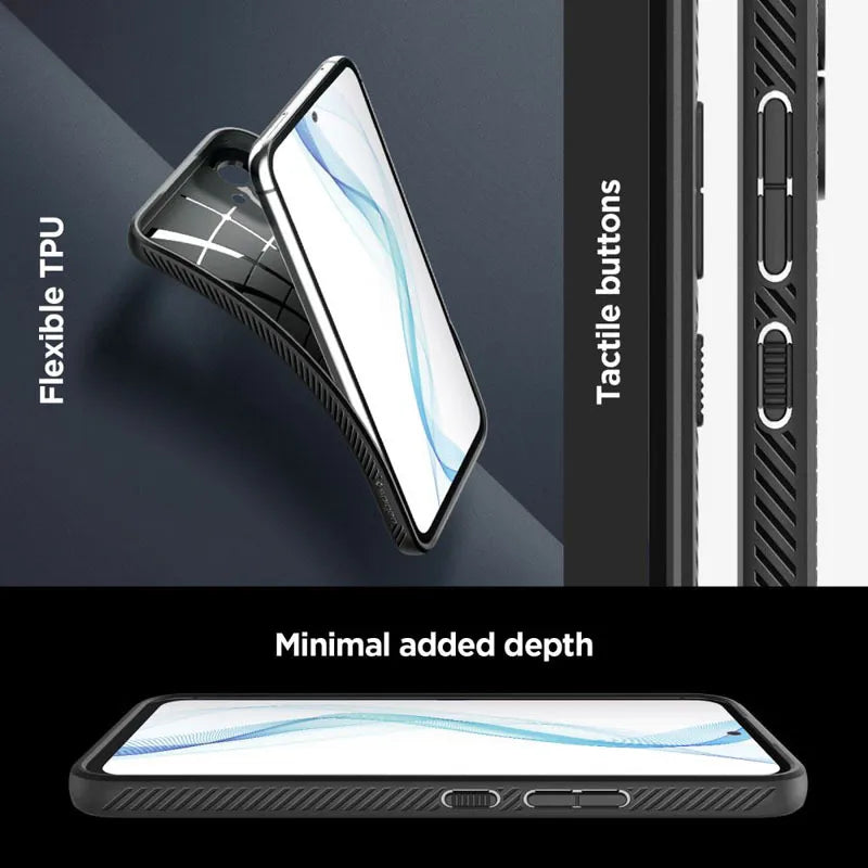 Spigen Liquid Air – dėklas, skirtas Samsung Galaxy A54 5G (juodas)