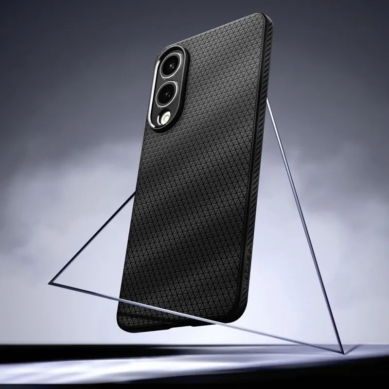 Spigen Liquid Air – dėklas, skirtas „Samsung Galaxy S25 Edge“ (matinis juodas)