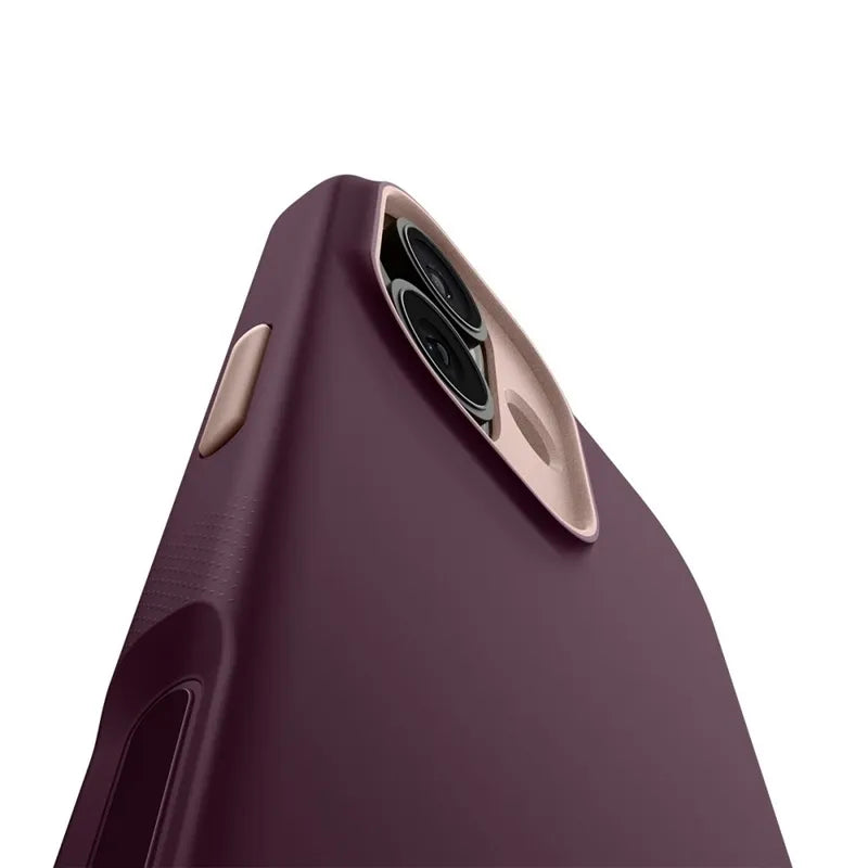 Spigen Nano Pop Mag MagSafe - Dėklas, skirtas iPhone 17 (Burgundy Bean)
