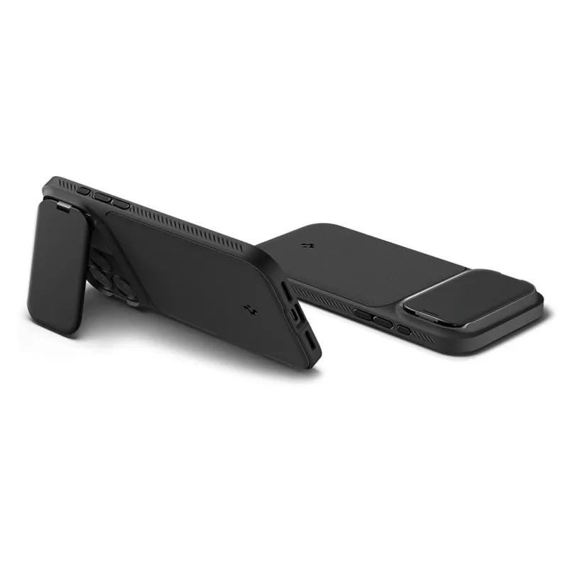 Spigen Optik Armor Mag MagSafe dėklas iPhone 17 Pro Max (Juodas)