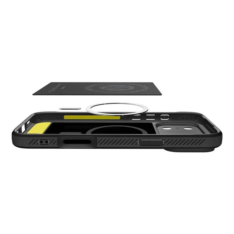 Spigen Rugged Armor Mag MagSafe - Dėklas iPhone 17 Pro (Matinis juodas)